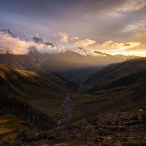 P'tit coup de lumière sur la Meije