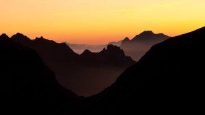 Dernières lueurs au Col du Bresson