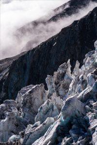 la glace et les nuages