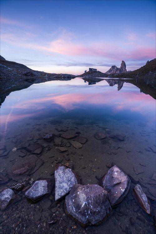 Les cailloux dans l'eau